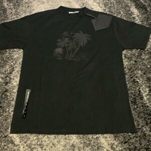 Palm Angels Palm Tree Logo Black on Black T-Shirt Men’s Size Large
